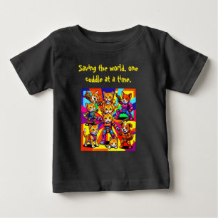 Süße Tier Superhelden T-Shirt für Kleinkinder