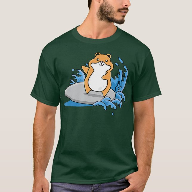 Süße Tier Surfhammer Lover T-Shirt (Vorderseite)