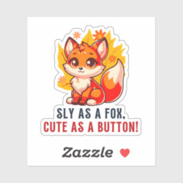 süße Tier T - Shirt Fuchs Liebhaber Tee-Geschenk f Aufkleber