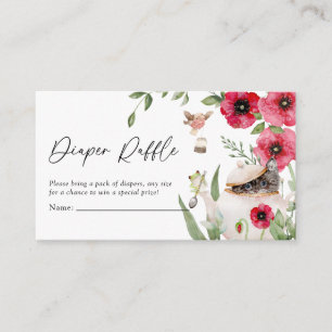 Süße Tier Tee-Party Kinderdusche Windelwanne Begleitkarte