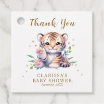 Süße Tier Tiger Stars White Baby Dusche