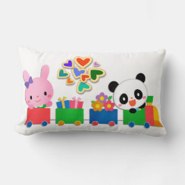 Süße Tier Train Lendenkissen