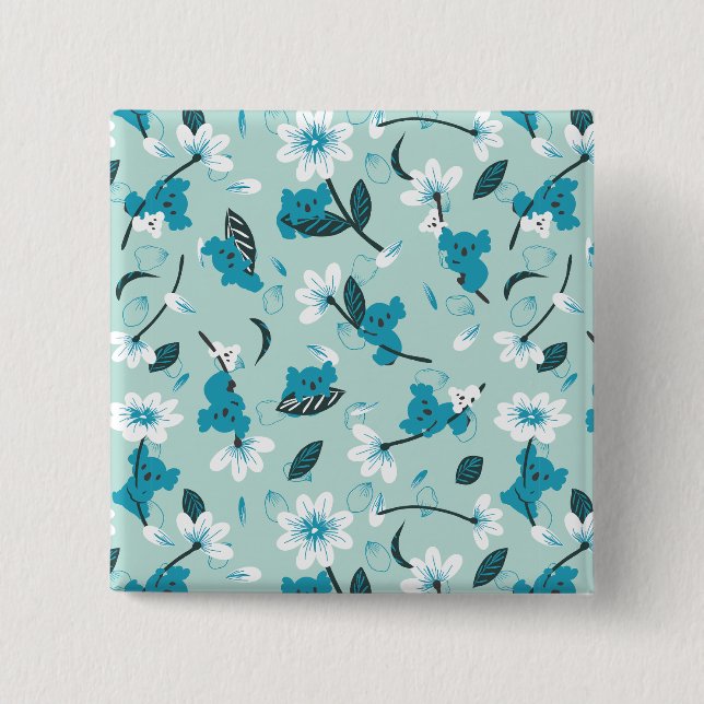 Süße Tier und Natur in Koala Button (Vorderseite)