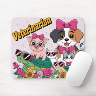 Süße Tierärztin Mousepad