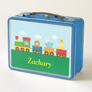 Süße Tiere Im Zug Kinder Lunchbox