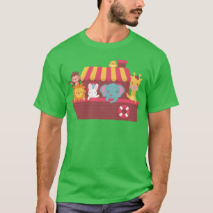 Süße Tiere Noahs Arche Boot Geschenk T-Shirt