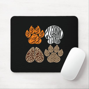 Süße Tiere Tierprint-Design bezaubernde Tierwelt Mousepad