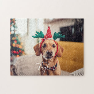 Süße Tierfotos Moderne Weihnachtsfeiertage Puzzle