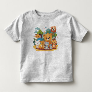 Süße Tierfreunde-T-Shirt für Kleinkinder aus Fein- Kleinkind T-shirt