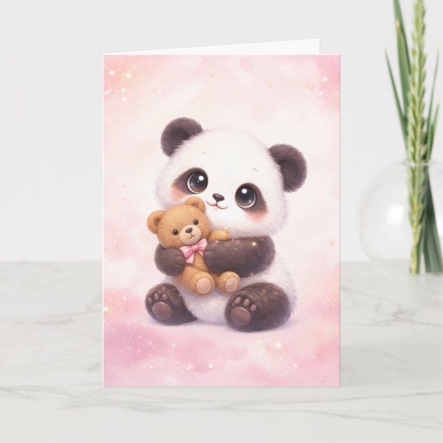 Süße Tierliebe Karte (Vorderseite)