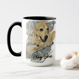 Süße Tierporträt mit anpassbarem Namen - Foto Tasse