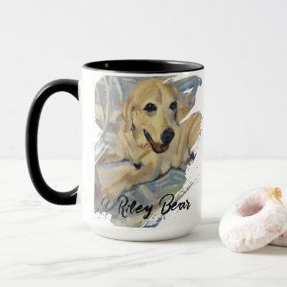 Süße Tierporträt mit anpassbarem Namen - Foto Tasse
