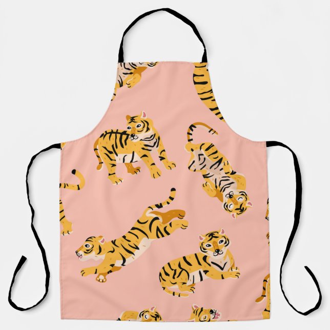 Süße Tiger nahtloses Muster Schürze (Vorderseite)