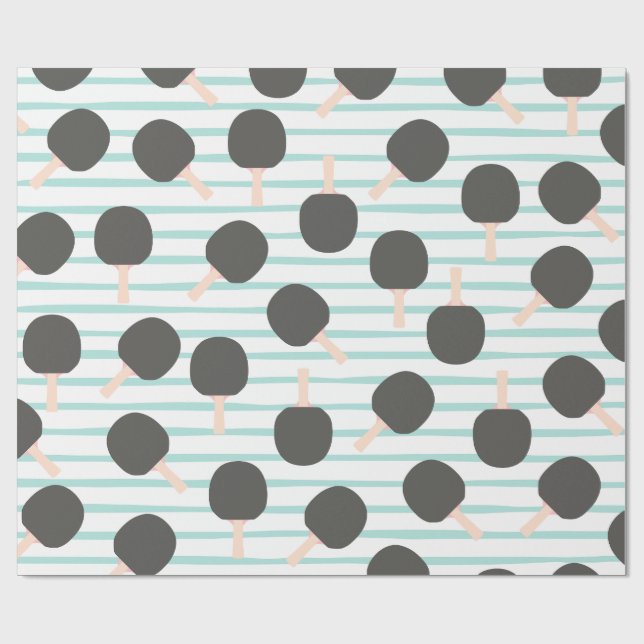 Süße Tischtennis-Geschenkpapier Geschenkpapier (Flach)