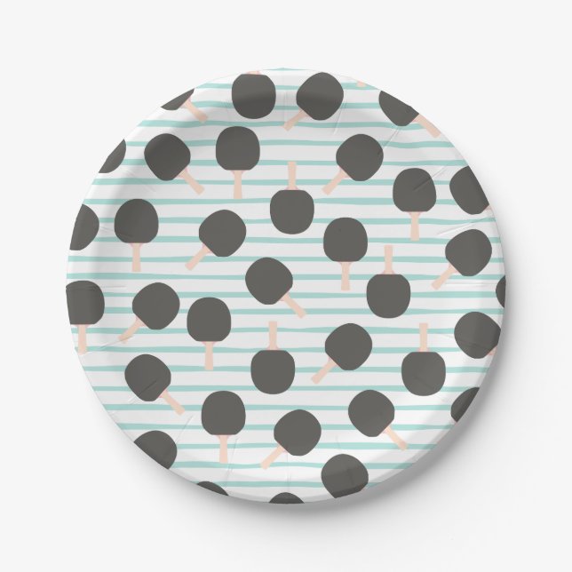 Süße Tischtennis-Papierteller Pappteller (Vorderseite)