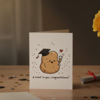 Süße Toast-Abschluss Gratulation Wortspiel