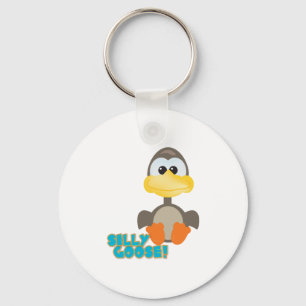 Süße Tollpatschchen alberner Gans Schlüsselanhänger