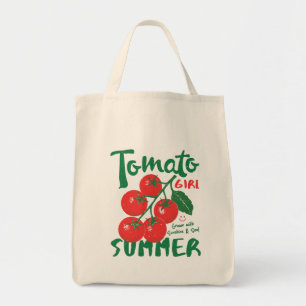 Süße Tomaten-Farm-Frisch-Garten-Gemüse-Retro Tragetasche