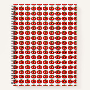 Süße Tomaten lächelnder Sommer Notizbuch
