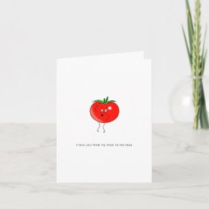Süße Tomatenkarte, von Kopf bis Fuß Karte