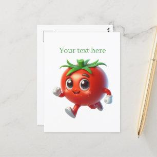 Süße Tomatenliebhaber fügen Text hinzu  Postkarte