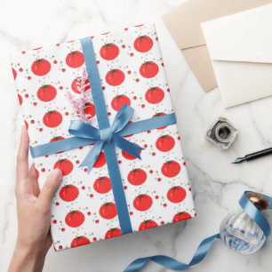 Süße Tomatenmuster-Wrap-Papier Geschenkpapier