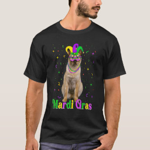 Süße Tonkinese-Katze Tiere Mardi Gras Karneval T-Shirt