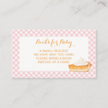 Süße Torte Kürbiskuchen rosa Karo Bücher für Baby