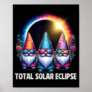 Süße totale Sonnenfinsternis passende Gnome Poster
