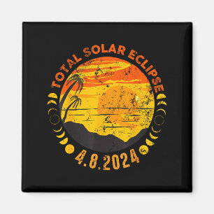 Süße totale Sonnenfinsternis Retro-Finsternis Magnet