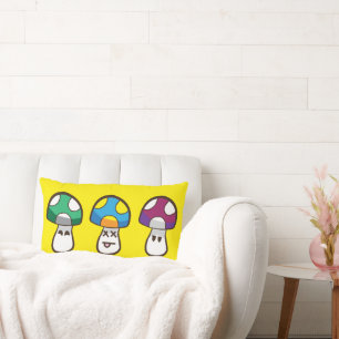 Süße Totenkopf-Pilz-Gang Pop-Art Lendenkissen