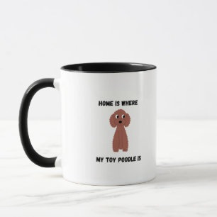 Süße Toy-Pudel-Kaffeetasse Tasse