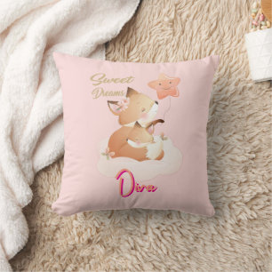 Süße Träume Baby Fuchs Personalisierte Wurfkissen Kissen