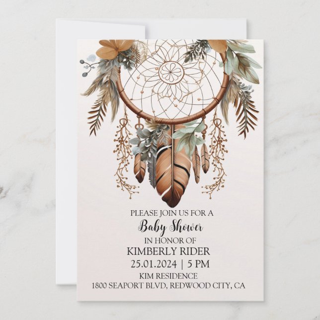 Süße Träume Einladung (Vorderseite)