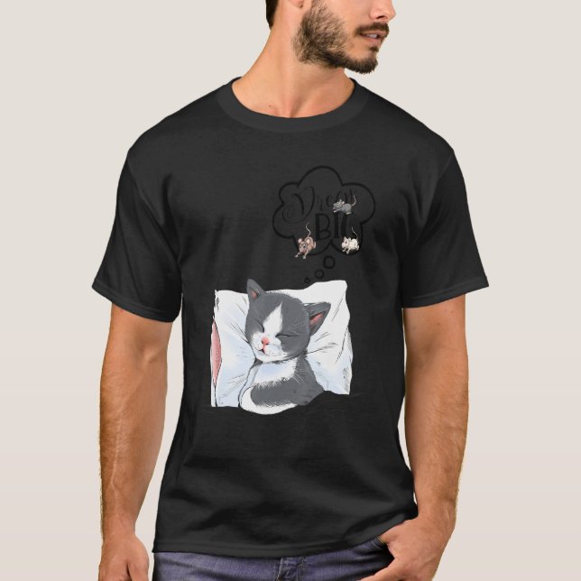 Süße Träume Katze     Idee T-Shirt (Vorderseite)