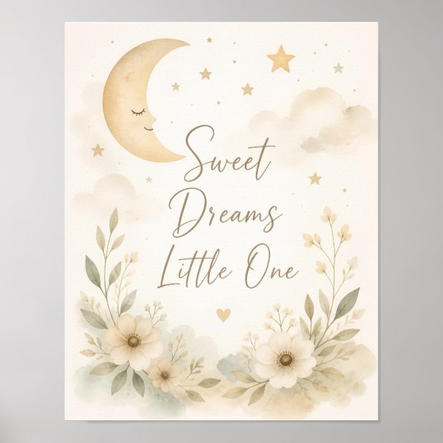 Süße Träume Kleines Kinderzimmerposter Poster (Vorne)