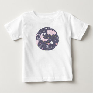 Süße Träume Mond Baby Mädchen T-shirt