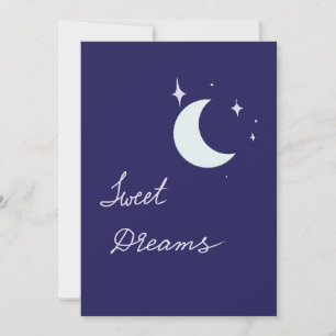 Süße Träume Mond Karte