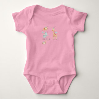 Süße Träume Safari Baby-Body | Personalisiert Baby Strampler