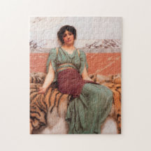 Süße Träume (schöne römische Frau auf der Tigerhau