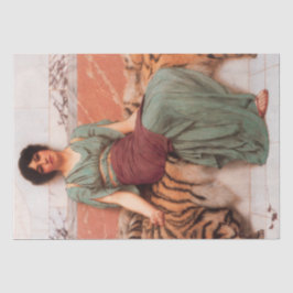 Süße Träume (schöne römische Frau auf der Tigerhau Seidenpapier