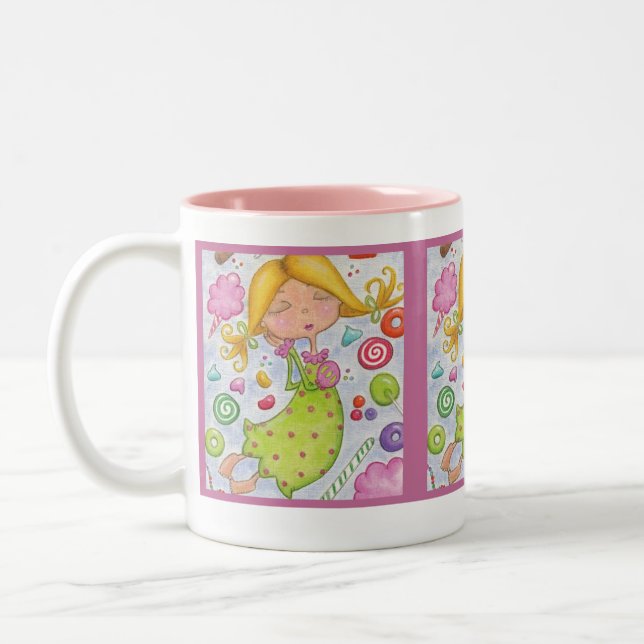 Süße Träume Zweifarbige Tasse (Links)