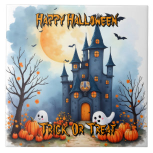 Süße trendige Halloween-Grusel-Kollektion Fliese