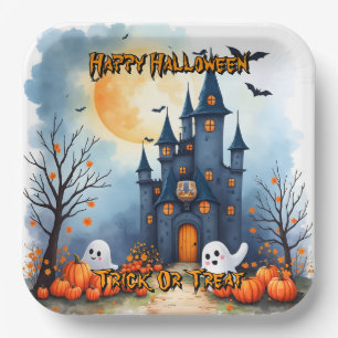 Süße trendige Halloween-Grusel-Kollektion Pappteller