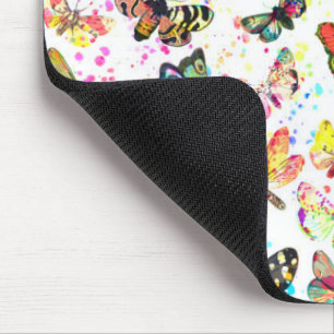 Süße trendige Wasserfarben Schmetterlinge Mousepad