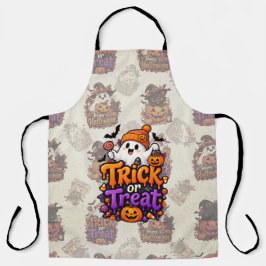 Süße Trick-or-Treat-Geister-Halloween-Schürze Schürze