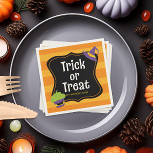 Süße Trick-or-Treat Halloween-Party Serviette