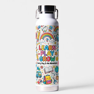 Süße Trinkflasche für Kinder mit lächelndem Motiv