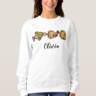 Süße tropische Fische Sweatshirt