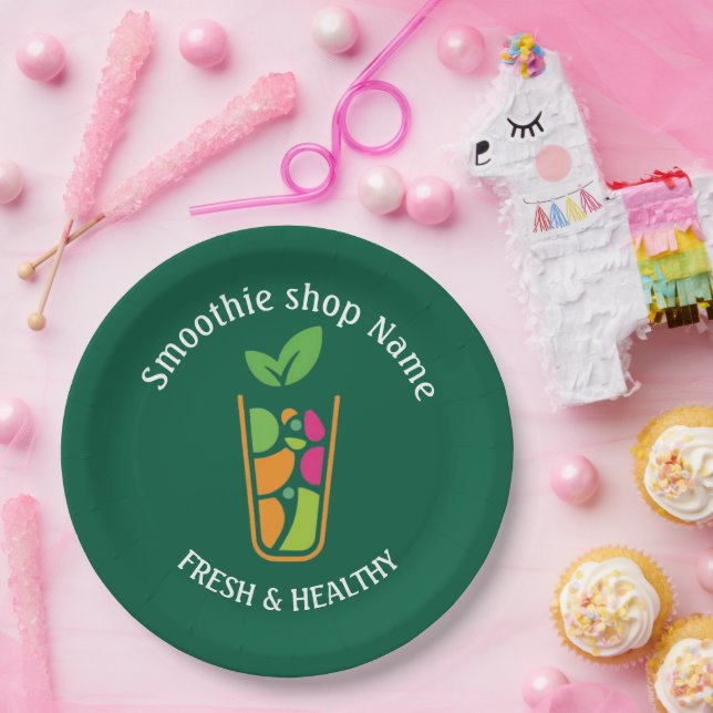 Süße tropische Fruchtsmoothies Fruchküche shop Pappteller (Party)